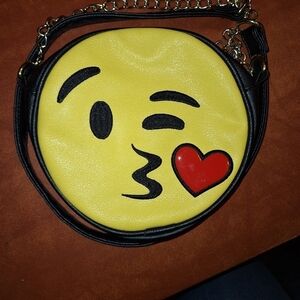 Emoji Kissing Heart Crossbody Bag